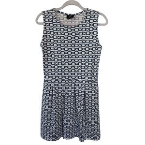 Sailor Sailor Boardwalk Dress Blue White Rope Chain Nautical Coastal UPF 50 M